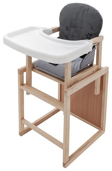 Стульчик-трансформер Babyroom Винни-230 eko графит / серый (мишка с чашкой) 680595 фото