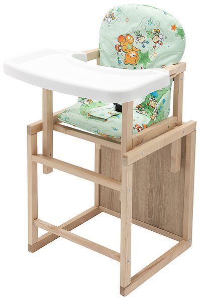 Стільчик-трансформер Babyroom Поні-230 eko зелений (ведмедики та бджілки) 624738 фото