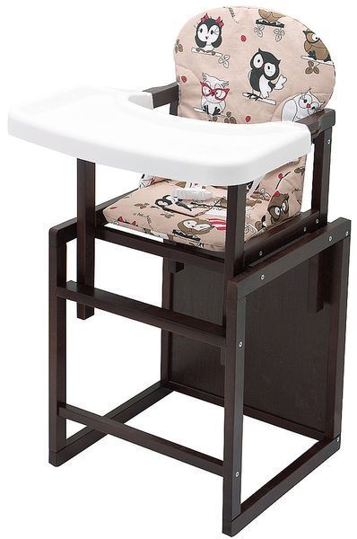Стульчик-трансформер Babyroom Пони-220 тонированный бежевый (совы) 625385 фото
