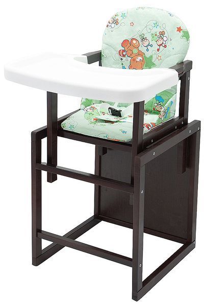 Стульчик-трансформер Babyroom Пони-220 тонированный зелёный (мишки и пчелки) 625386 фото