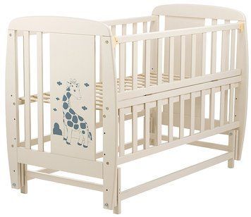 Ліжко Babyroom Жирафік DJMO-02 маятник, відкидний бік бук слонова кістка 625360 фото