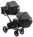 Коляска 2 в 1 для двойни Bair Kiwi DUO ECO BKD-15 черный 681044 фото 5
