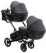 Коляска 2 в 1 для двойни Bair Kiwi DUO ECO BKD-15 черный 681044 фото 4