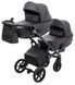 Коляска 2 в 1 для двойни Bair Kiwi DUO ECO BKD-15 черный 681044 фото 2