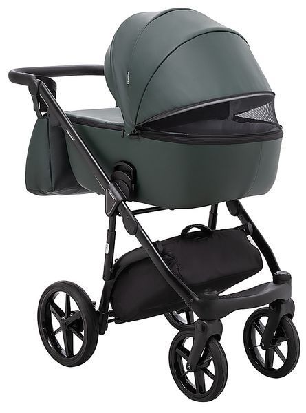 Коляска 2 в 1 Adamex Nola Eco SA-29 темно-зеленый 681137 фото
