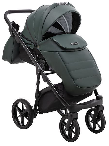 Коляска 2 в 1 Adamex Nola Eco SA-29 темно-зеленый 681137 фото