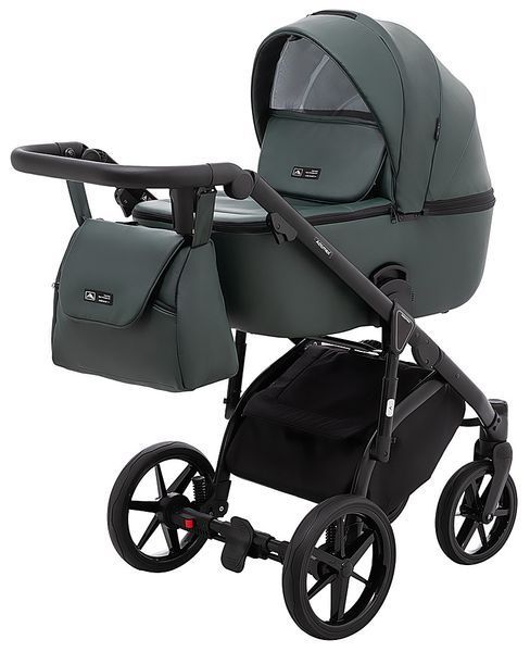 Коляска 2 в 1 Adamex Nola Eco SA-29 темно-зеленый 681137 фото