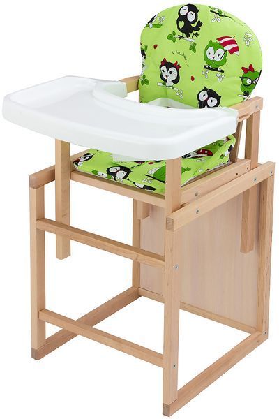 Стільчик-трансформер Babyroom Поні-230 eko зелений (сови) 625502 фото