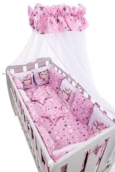 Дитяча постіль Babyroom Bortiki Print-08 рожевий (сови) 680729 фото