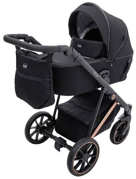 Коляска 2 в 1 Bair Vega Soft VSM-05 black magma черный 681062 фото