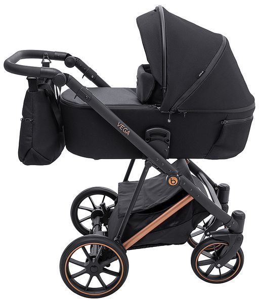 Коляска 2 в 1 Bair Vega Soft VSM-05 black magma черный 681062 фото