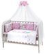Дитяча постіль Babyroom Bortiki Print-08 рожевий (сови) 680729 фото 1