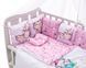 Дитяча постіль Babyroom Bortiki Print-08 рожевий (сови) 680729 фото 3