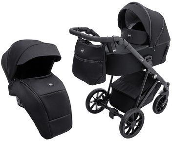Коляска 2 в 1 Bair Vega Soft VS-05 black черный 681061 фото