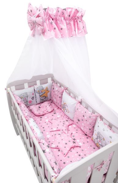 Детская постель Babyroom Bortiki Print-08 розовый (мишки) 680728 фото