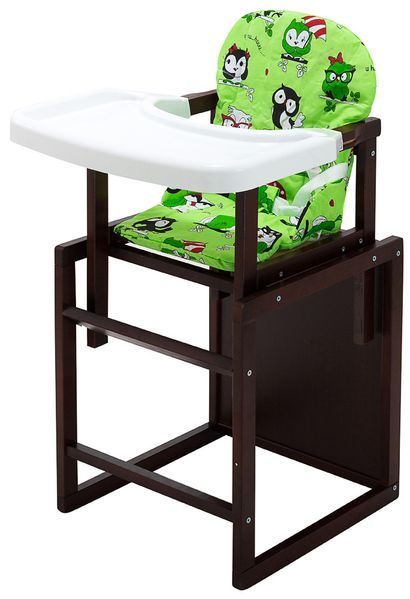 Стульчик-трансформер Babyroom Пони-220 тонированный зелёный (совы) 625501 фото