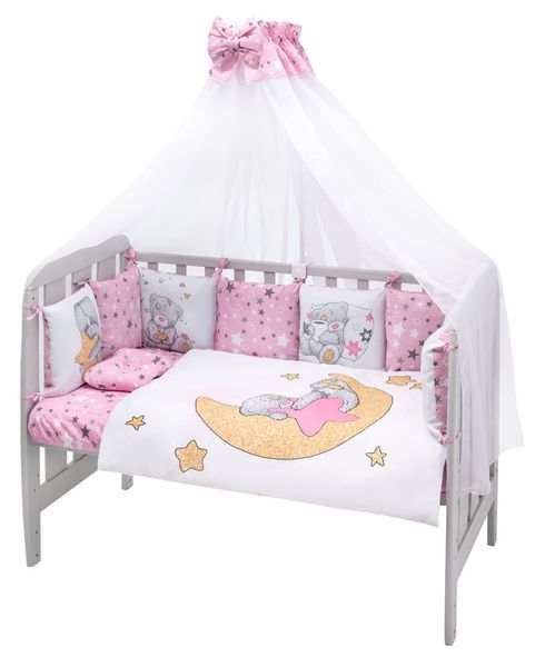 Детская постель Babyroom Bortiki Print-08 розовый (мишки) 680728 фото
