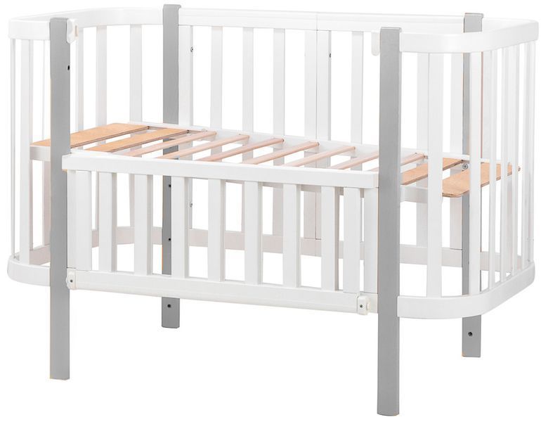 Кровать Babyroom Луна 120x60 белая 625552 фото