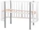 Кровать Babyroom Луна 120x60 белая 625552 фото 3