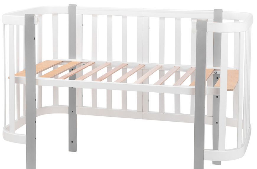 Кровать Babyroom Луна 120x60 белая 625552 фото