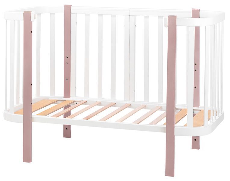 Ліжко Babyroom Місяць 120x60 білий / капучино 625553 фото