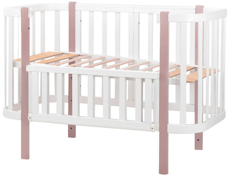 Ліжко Babyroom Місяць 120x60 білий / капучино 625553 фото