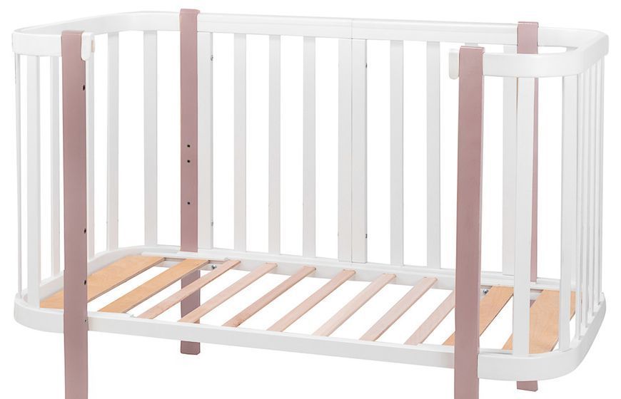 Ліжко Babyroom Місяць 120x60 білий / капучино 625553 фото