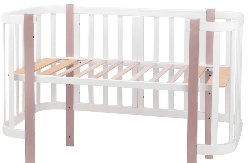 Ліжко Babyroom Місяць 120x60 білий / капучино 625553 фото