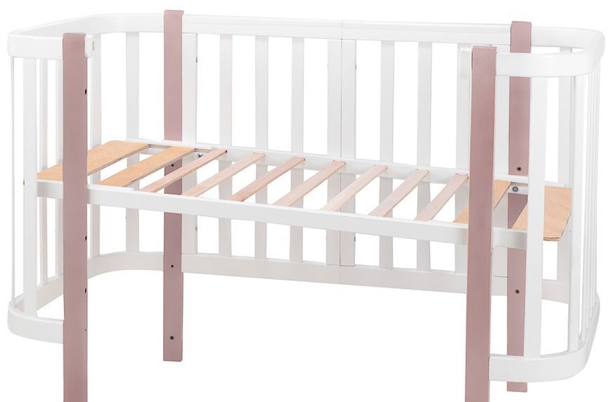 Ліжко Babyroom Місяць 120x60 білий / капучино 625553 фото