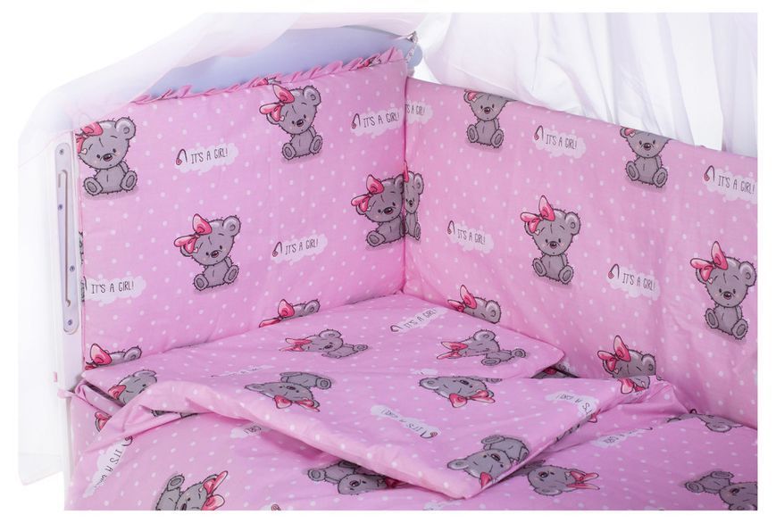 Дитяча постіль Qvatro Gold RG-08 рожевий (it's a girl) 623043 фото