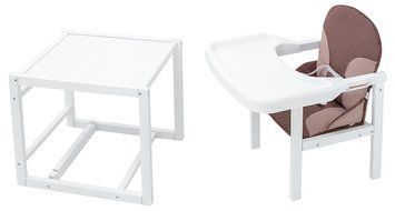 Стільчик-трансформер Babyroom Поні-240 білий шоколад / капучино 625749 фото