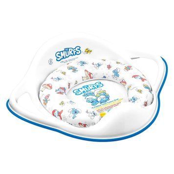 Накладка на унітаз м'яка Maltex The Smurfs Padded toilet trainer seat 1414_37 white (білий) 681527 фото