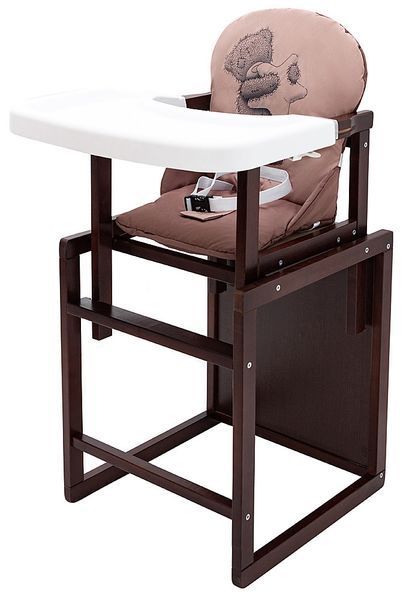 Стульчик-трансформер Babyroom Винни-220 тонированный капучино / шоколад (мишка и звезда) 626034 фото