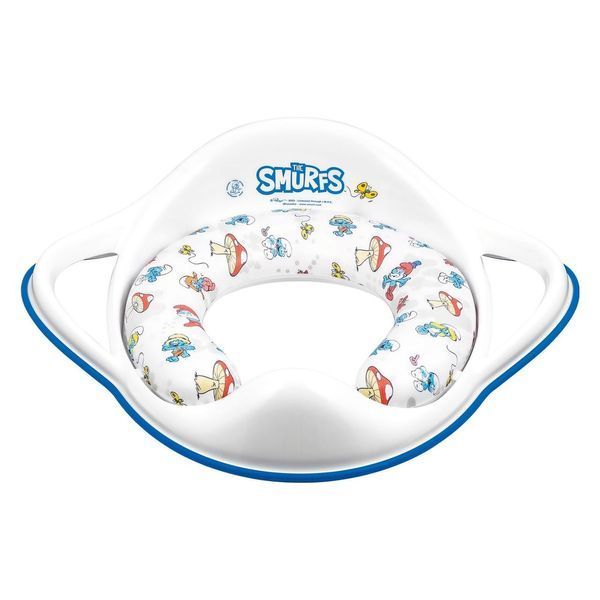 Накладка на унитаз мягкая Maltex The Smurfs Padded toilet trainer seat 1414_37 white (белый) 681527 фото