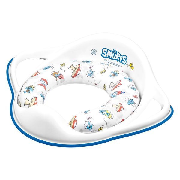 Накладка на унитаз мягкая Maltex The Smurfs Padded toilet trainer seat 1414_37 white (белый) 681527 фото