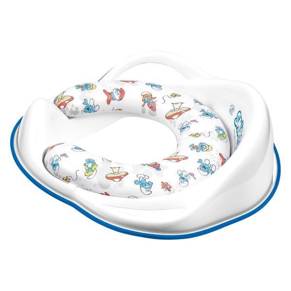 Накладка на унитаз мягкая Maltex The Smurfs Padded toilet trainer seat 1414_37 white (белый) 681527 фото