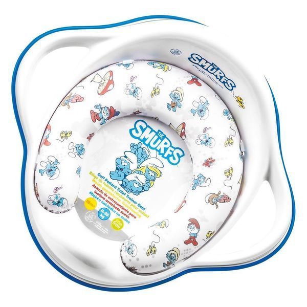Накладка на унитаз мягкая Maltex The Smurfs Padded toilet trainer seat 1414_37 white (белый) 681527 фото