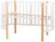 Ліжко Babyroom Місяць 120x60 білий / натуральний 625643 фото 3