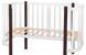 Кровать Babyroom Луна 120x60 белая/венге 625644 фото 6