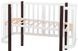 Кровать Babyroom Луна 120x60 белая/венге 625644 фото 4