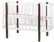Кровать Babyroom Луна 120x60 белая/венге 625644 фото 1