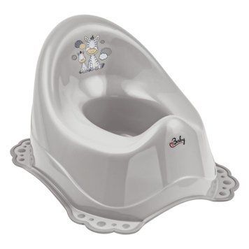 Горшок с антискользящим покрытием Maltex Zebra Chamber pot with anti slip rubber 6517_90 gray (серый) 681201 фото