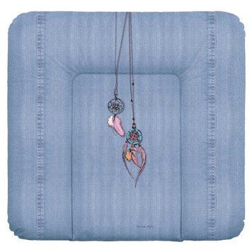 Повивальний матрац мʼякий Ceba Baby Soft medium changing mat (75x72 cm) W-144-119-598 denim style dream catcher blue 681579 фото