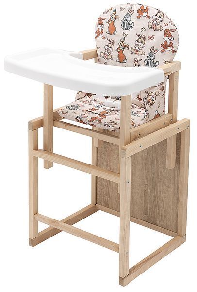 Стульчик-трансформер Babyroom Пони-230 eko бежевый (зайчики) 625371 фото