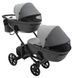 Коляска 2 в 1 для двойни Bair Kiwi DUO ECO BKD-21/15 серый / графит 681043 фото 5