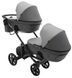 Коляска 2 в 1 для двойни Bair Kiwi DUO ECO BKD-21/15 серый / графит 681043 фото 4