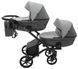 Коляска 2 в 1 для двойни Bair Kiwi DUO ECO BKD-21/15 серый / графит 681043 фото 3