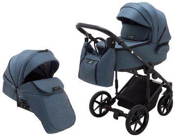 Коляска 2 в 1 Adamex Porto Light Tip TK-81 синій 625707 фото