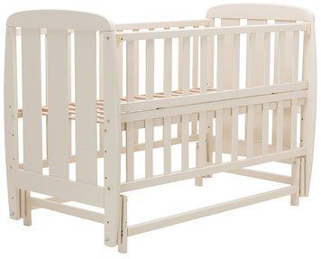 Ліжко Babyroom Кулька SH-02 маятник, відкидний бік бук слонова кістка 625944 фото
