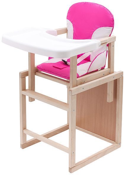 Стільчик-трансформер Babyroom Поні-230 eko рожевий / білий 626188 фото